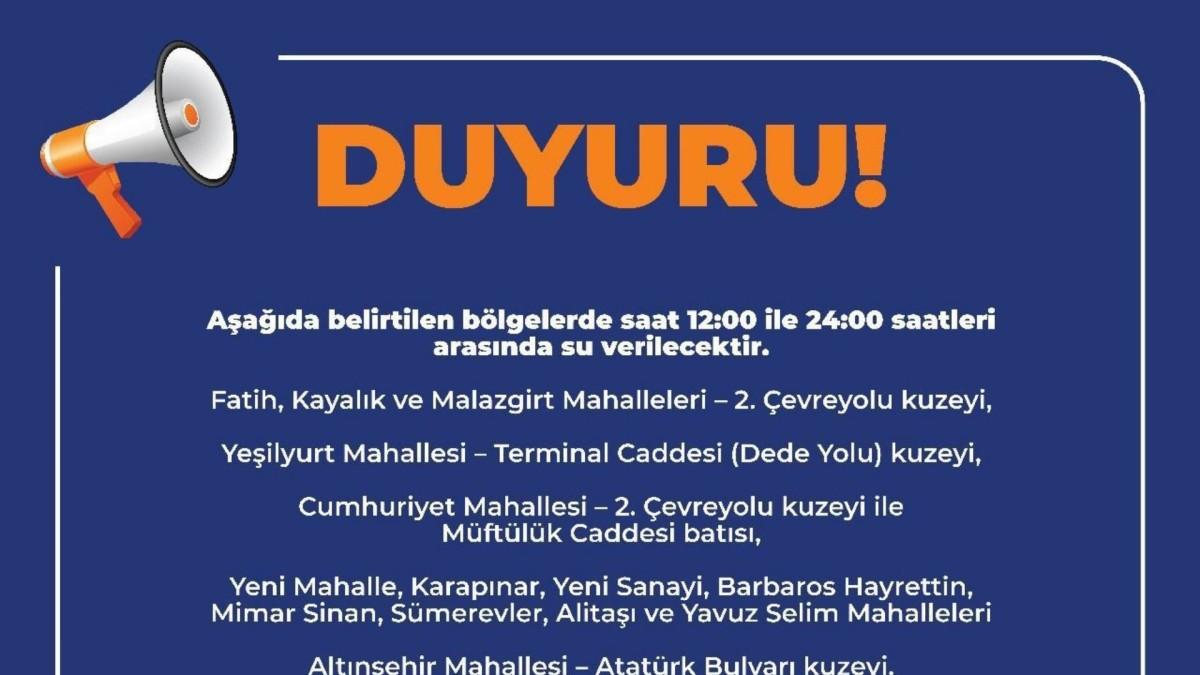 Havşeri İsale Hattı’ndaki onarım tamamlandı, dönüşümlü su dağıtımı sürüyor Havşeri İsale Hattı’ndaki onarım tamamlandı, dönüşümlü su dağıtımı sürüyor
