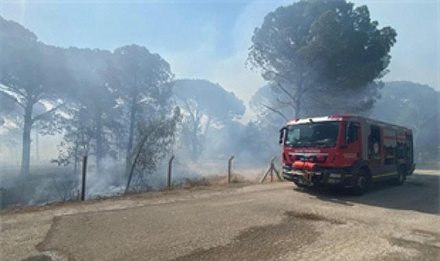 Bergama'da orman yangınına müdahale ediliyor Bergama'da orman yangınına müdahale ediliyor