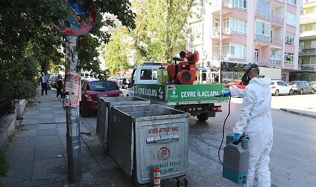 Çankaya'da İlaçlama Çalışmaları Sürüyor Çankaya'da İlaçlama Çalışmaları Sürüyor