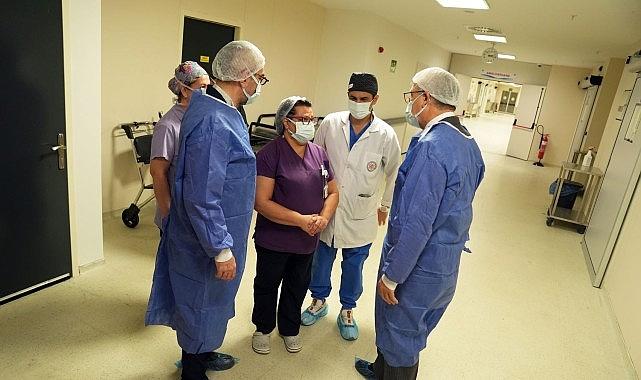 EÜTF Hastanesi Merkezi Ameliyathanede ilk operasyon yapıldı EÜTF Hastanesi Merkezi Ameliyathanede ilk operasyon yapıldı