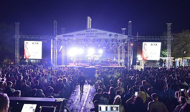 Malkara Kömür ve Süt Ürünleri Festivali'nde Coşku Dolu Konser Gecesi