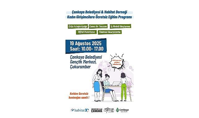Çankaya'dan Kadınlar İçin "Temel Girişimcilik" Eğitimi