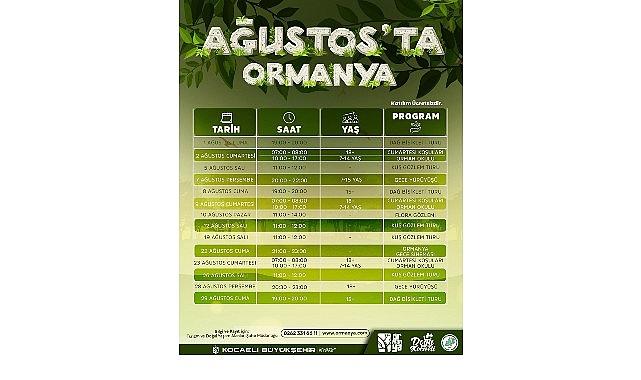 Ormanya ve Kuzuyayla'nın keşif dolu Ağustos takvimi