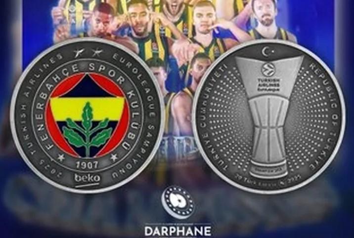 Darphane’den Fenerbahçe 2025 Euroleague Şampiyonluk Hatıra Parası Darphane’den Fenerbahçe 2025 Euroleague Şampiyonluk Hatıra Parası