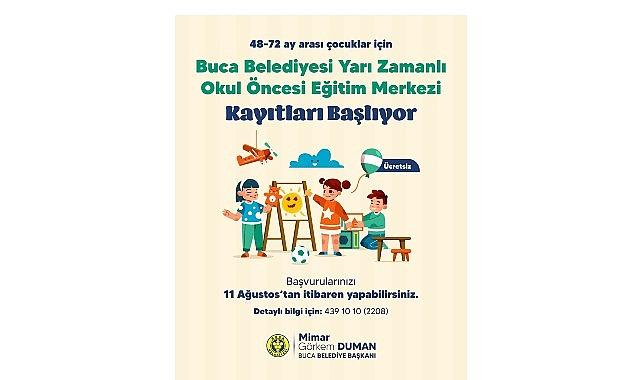 Buca'nın ücretsiz okul öncesi eğitim kurumlarında kayıtlar başladı
