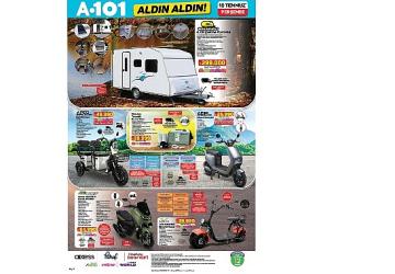 A101 10 Temmuz İtibarıyla Moped, Karavan ve Teknolojik Ürünleri Tüketicilere Sunuyor