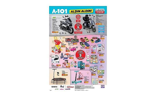 A101'de 21 Ağustos'ta Mobilite, Elektronik ve Ev Ürünleri Satışta A101'de 21 Ağustos'ta Mobilite, Elektronik ve Ev Ürünleri Satışta