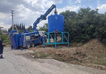 Büyükşehir'den Taral-Tanker Dolum Tesisleriyle Hem Üreticiye Destek Hem Yangına Karşı Güvence