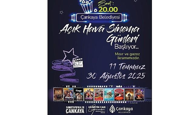Çankaya'da "Açık Hava Sinema Günleri" başlıyor Çankaya'da "Açık Hava Sinema Günleri" başlıyor