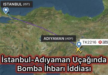İstanbul-Adıyaman seferinde bomba ihbarı