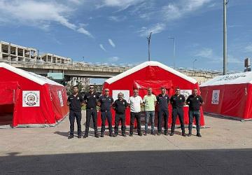 Bu çadırlar Büyükşehir itfaiyesini daha güçlü kılacak