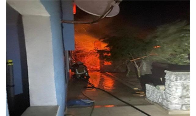 İzmir İtfaiyesi Dikili'deki yangına müdahale ediyor