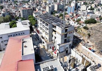 Eşrefpaşa Hastanesi inşaatı beşinci kata ulaştı