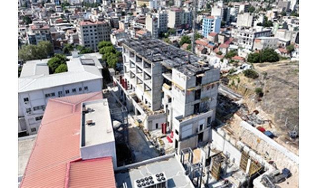 Eşrefpaşa Hastanesi inşaatı beşinci kata ulaştı Eşrefpaşa Hastanesi inşaatı beşinci kata ulaştı