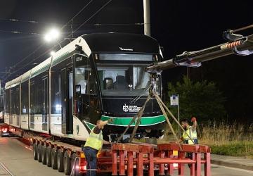 8'inci tramvay konforlu ulaşım ailesine katıldı