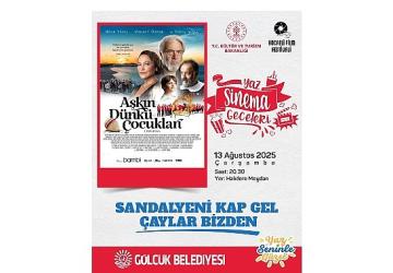 Gölcük'te yaz sinema geceleri “Aşkın Dünkü Çocukları" ile devam edecek