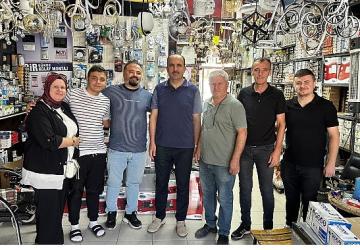 Başkan Altay Şehir Merkezinde Esnafları Ziyaret Etti