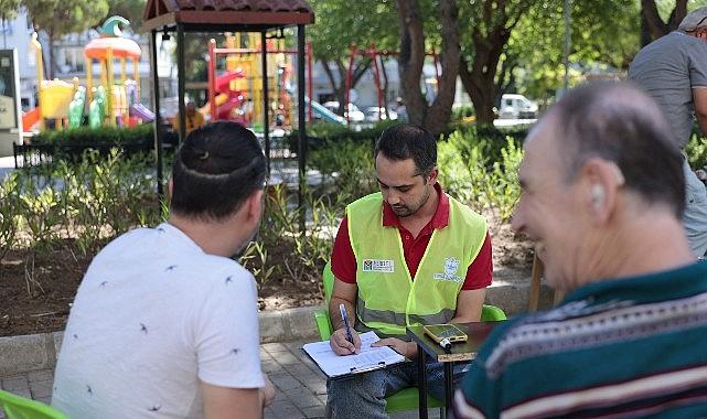 Konak İletişim Merkezi ekipleri sahada Konak İletişim Merkezi ekipleri sahada