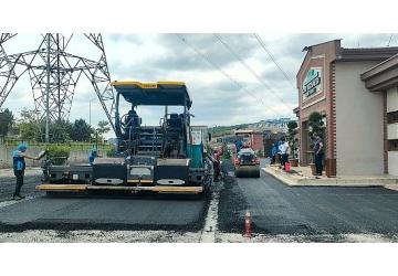 Kent Mezarlığı'nda yollar ve otopark asfaltlandı