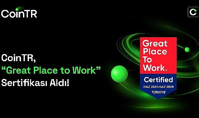 CoinTR, Great Place to Work Sertifikası aldı CoinTR, Great Place to Work Sertifikası aldı