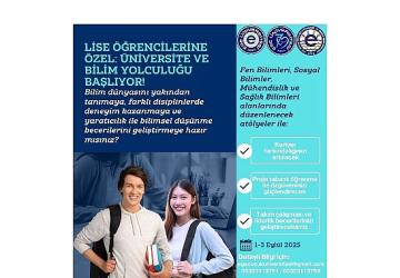 Liseliler, Ege Üniversitesinde bilim yolculuğuna çıkıyor