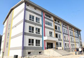 23 Nisan Mahallesi'ndeki okul inşaatında sona gelindi