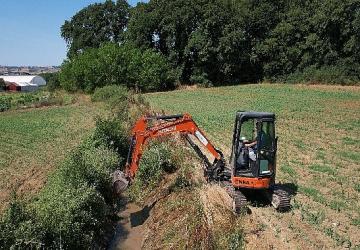 Sulama kanallarında hummalı temizlik