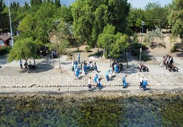 Çakalburnu Lagünü'nde çevre temizliği