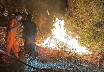 Kemer'de korkutan yangın