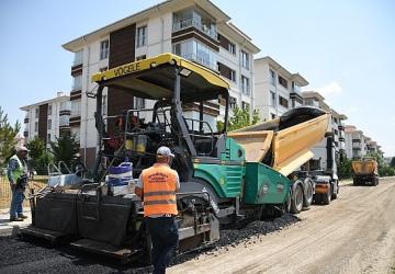 TOKİ Bölgesi Sıcak Asfaltla Buluştu