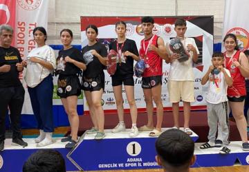 Muaythai Şampiyonasında Besnili sporculardan 3 altın, 3 gümüş, 1 bronz madalya