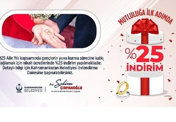 Belediyeden Yeni Evleneceklere Jest