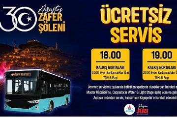 Nevşehir Belediyesi Tarafından Servis Hizmeti Verilecek