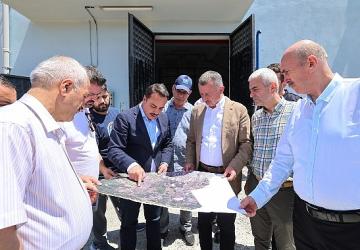 Büyükakın, Cumaköy ve Ovacık'taki altyapı çalışmalarını inceledi