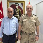 Öteleş'ten, Adıyaman İl Jandarma Komutanı Kıdemli Albay Fahri Semiz’e hayırlı olsun ziyareti