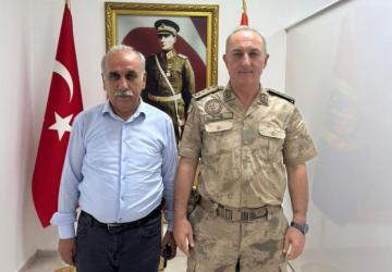 Öteleş'ten, Adıyaman İl Jandarma Komutanı Kıdemli Albay Fahri Semiz’e hayırlı olsun ziyareti