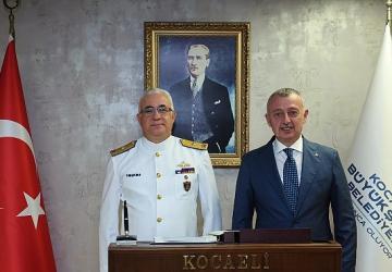 Garnizon Komutanı'ndan Başkan Büyükakın'a iadei ziyaret