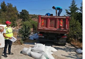 Büyükşehir'den üreticiye tavuk yemi ve ekipman desteği