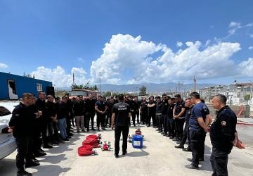 Konya ve Hatay İtfaiyelerinden Eğitimde Örnek İş Birliği