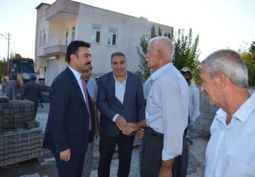 Kaymakam Soysal, Kahta’nın Ortanca Köyü’ndeki çalışmaları yerinde inceledi