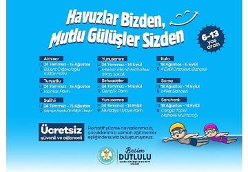 Büyükşehir'in Havuzları Çocuklarla Buluşuyor