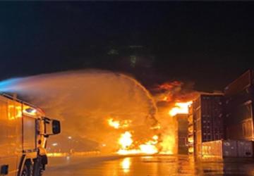 İzmir İtfaiyesi, Aliağa'da büyük bir felaketin önüne geçti