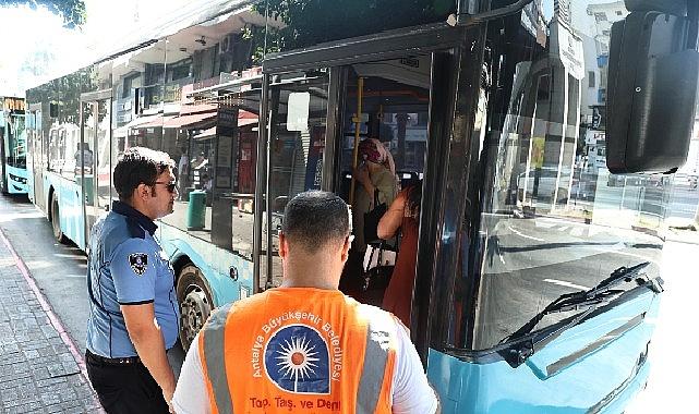 Halk otobüslerinde klima denetimi sürüyor