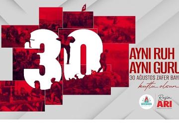 Başkanımız Rasim Arı'dan 30 Ağustos Zafer Bayramı Mesajı
