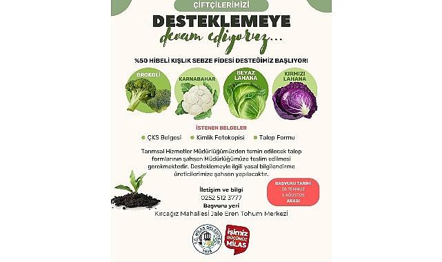 Yüzde 50 Hibelı Kışlık Sebze Fidesi Başvuruları Başlıyor Yüzde 50 Hibelı Kışlık Sebze Fidesi Başvuruları Başlıyor