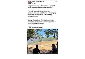 Başkan Büyükakın'dan yangın kahramanlarına moral paylaşımı