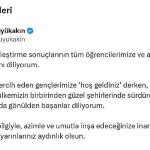 Büyükakın üniversiteyi kazanan öğrencileri tebrik etti