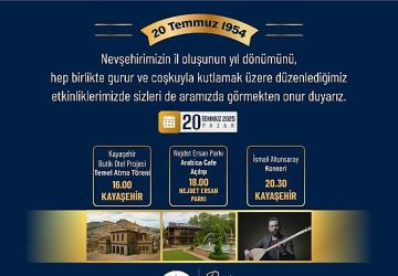 Nevşehir'in 71. Yıl Dönümü Çeşitli Etkinlik ve Açılışlarla Kutlanacak