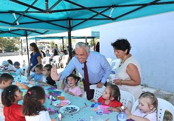 Başkan Şadi Özdemir, Doğanköy'deki yaz etkinliklerine katıldı