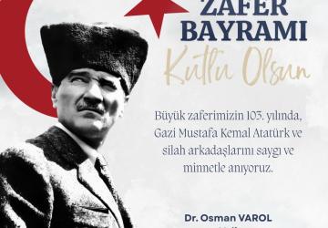Adıyaman Valisi Dr. Osman Varol’dan ‘30 Ağustos Zafer Bayramı’ mesajı